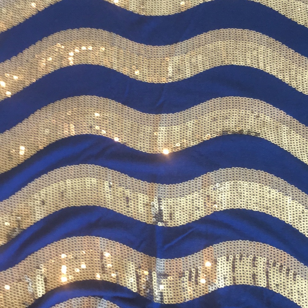 Bebe Sequined Racerback Tank Top - Picture 3 of 5